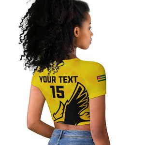 Custom Togo Football Raglan Cropped T shirt Go Champions