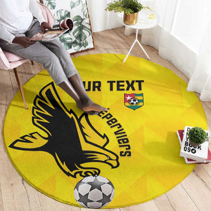 Custom Togo Football Round Carpet Go Champions