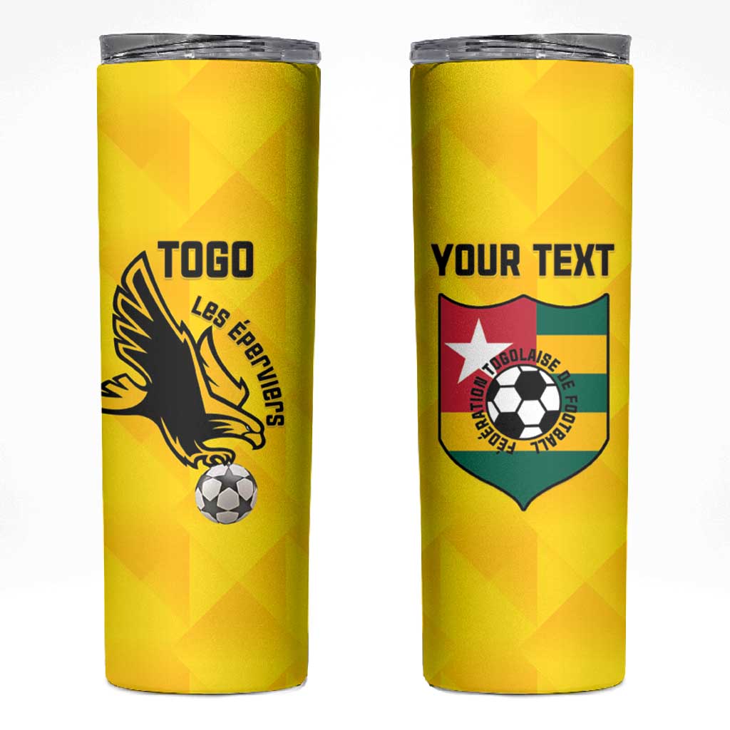 Custom Togo Football Skinny Tumbler Go Champions