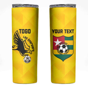 Custom Togo Football Skinny Tumbler Go Champions