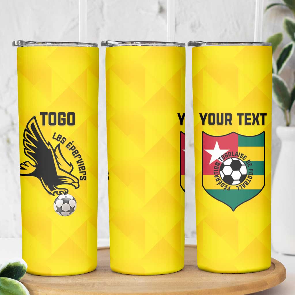 Custom Togo Football Skinny Tumbler Go Champions