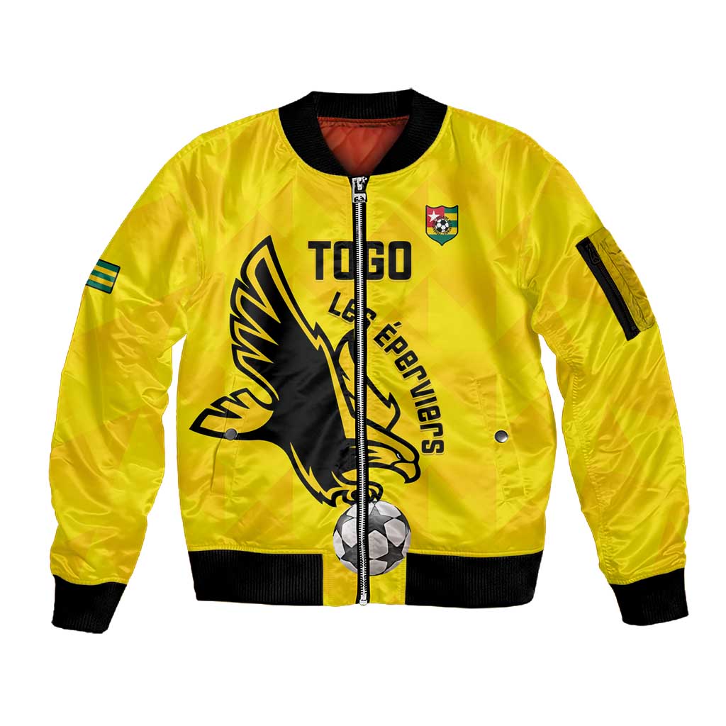 Custom Togo Football Sleeve Zip Bomber Jacket Go Champions