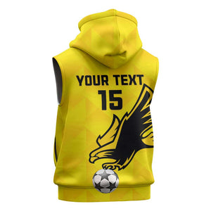 Custom Togo Football Sleeveless Zip Hoodie Go Champions - African Pride