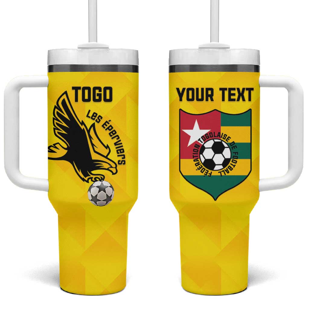 Custom Togo Football Tumbler With Handle Go Champions