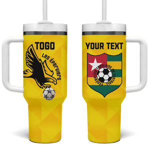 Custom Togo Football Tumbler With Handle Go Champions