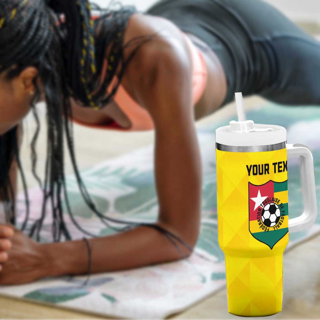 Custom Togo Football Tumbler With Handle Go Champions