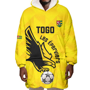 Custom Togo Football Wearable Blanket Hoodie Go Champions