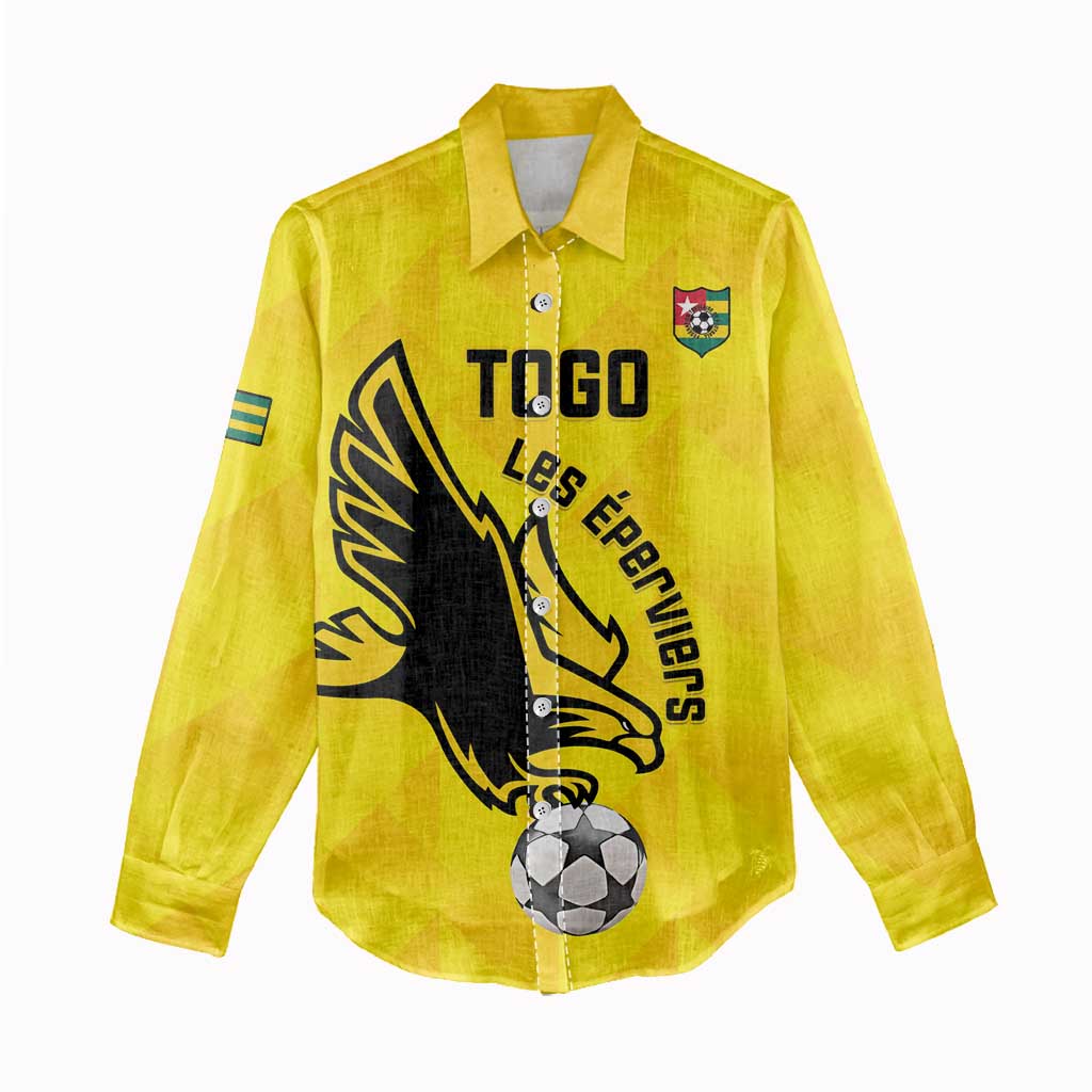 Custom Togo Football Women Casual Shirt Go Champions