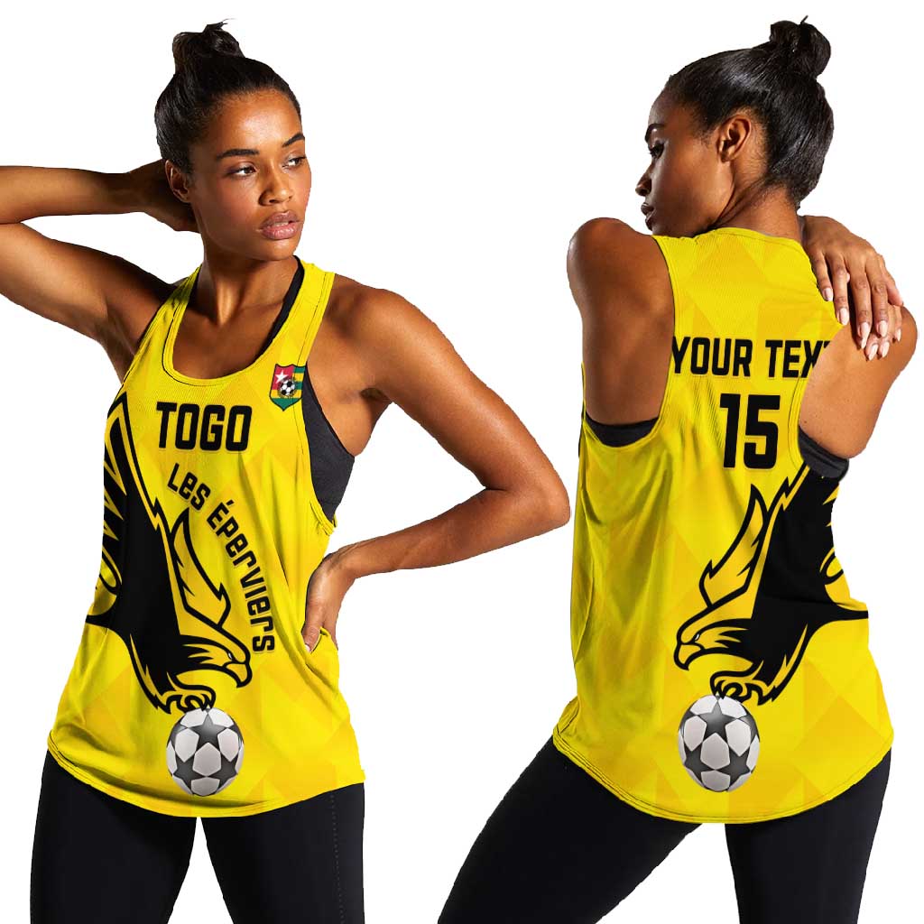 Custom Togo Football Women Racerback Tank Go Champions