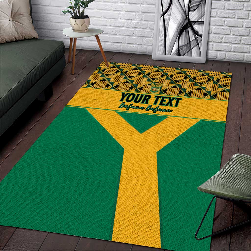 South Africa Soccer Custom Area Rug Bafana Bafana