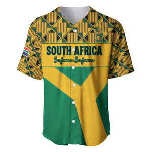 South Africa Soccer Custom Baseball Jersey Bafana Bafana