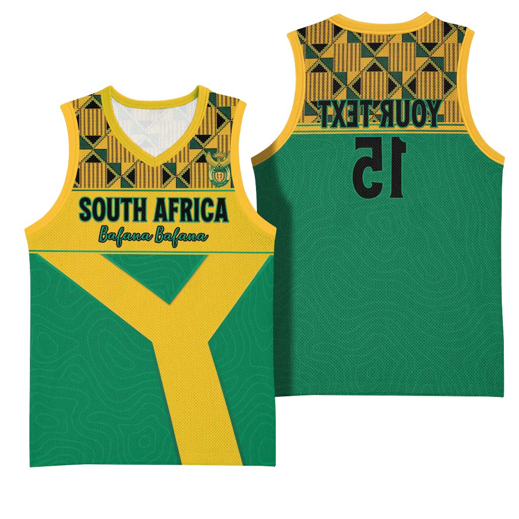South Africa Soccer Custom Basketball Jersey Bafana Bafana - African Pride