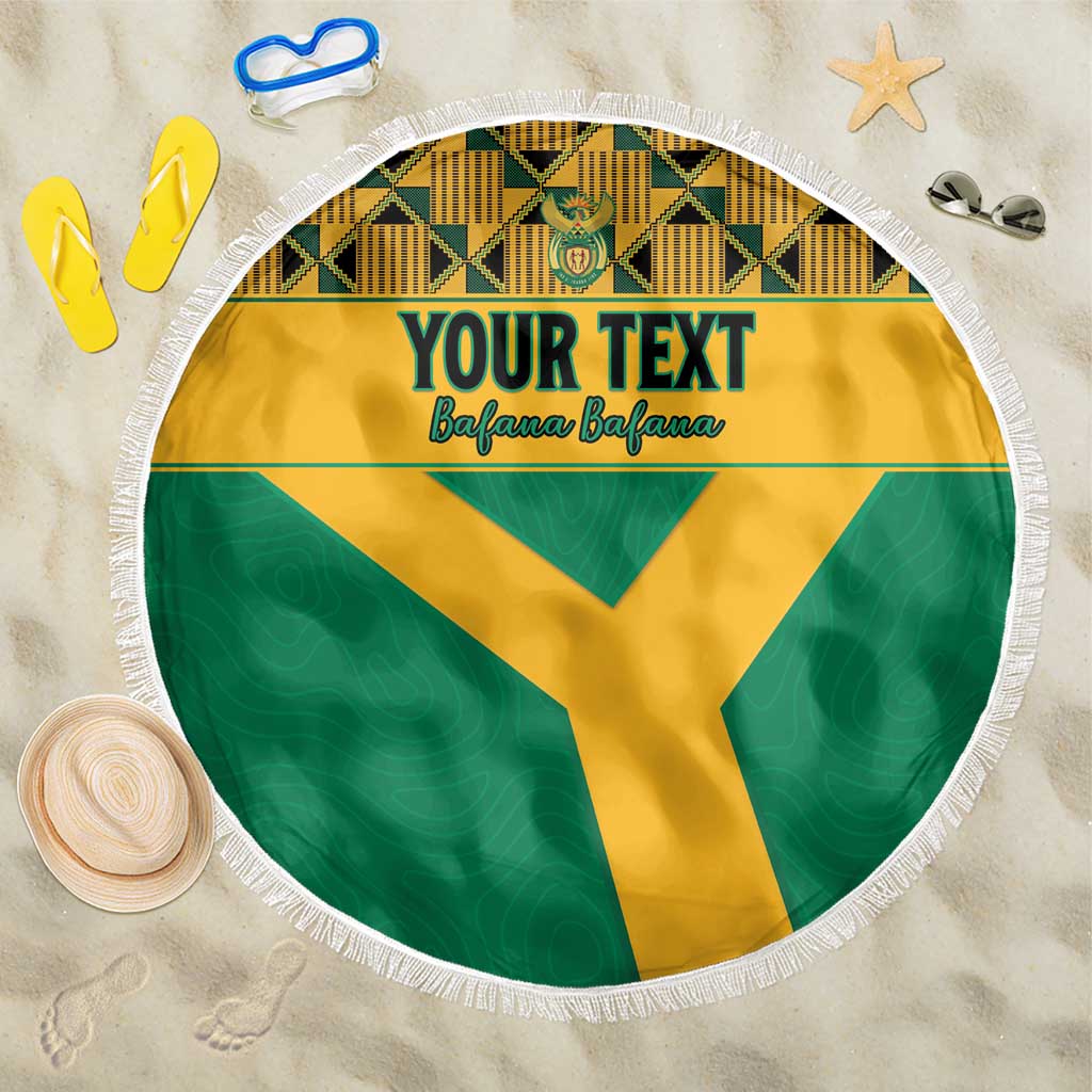 South Africa Soccer Custom Beach Blanket Bafana Bafana