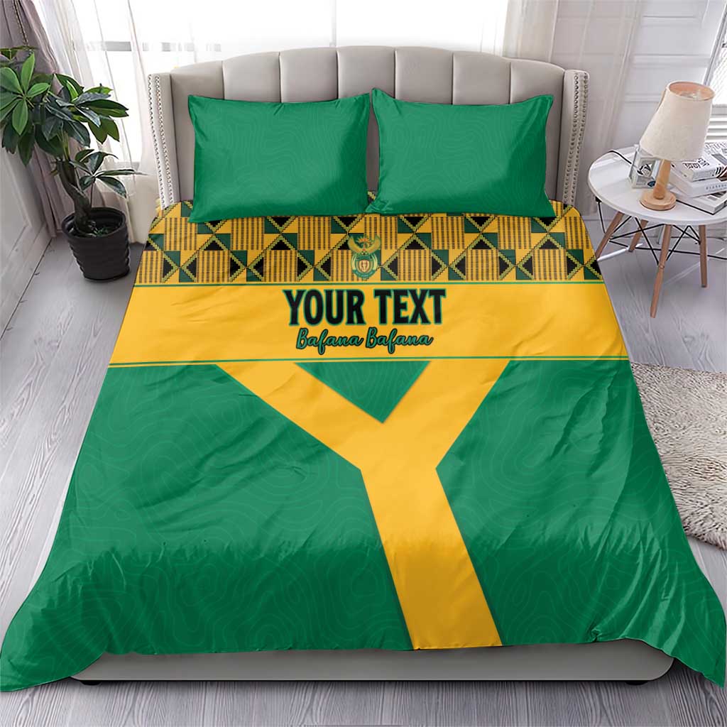 South Africa Soccer Custom Bedding Set Bafana Bafana
