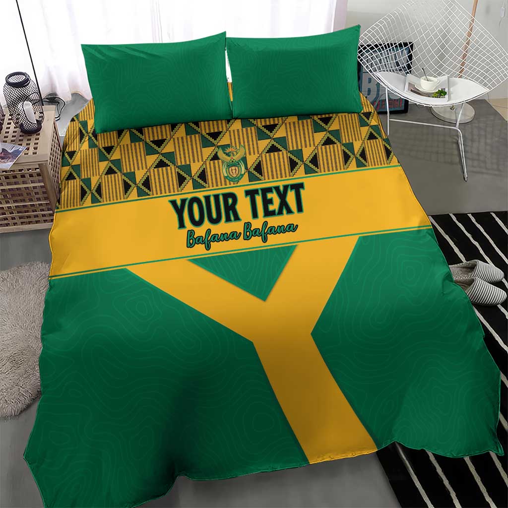 South Africa Soccer Custom Bedding Set Bafana Bafana
