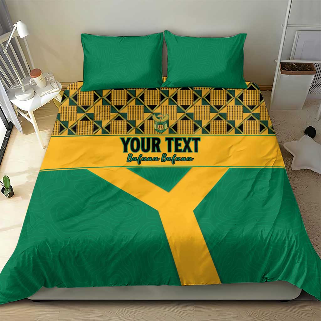 South Africa Soccer Custom Bedding Set Bafana Bafana