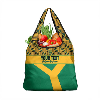 South Africa Soccer Custom Grocery Bag Bafana Bafana