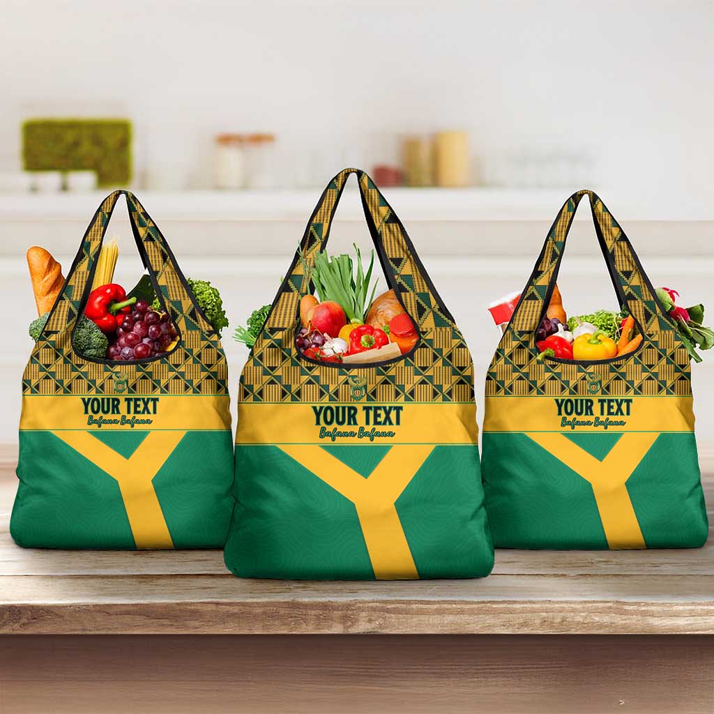 South Africa Soccer Custom Grocery Bag Bafana Bafana