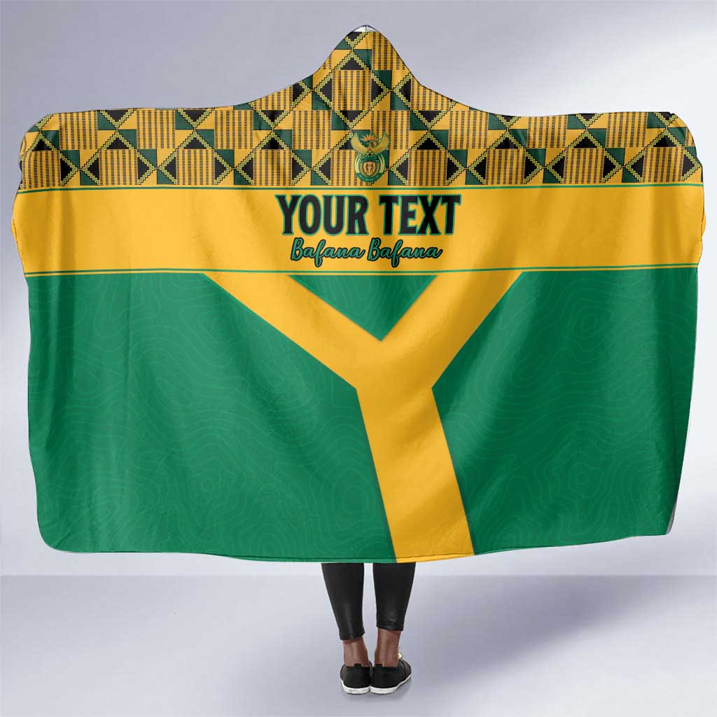 South Africa Soccer Custom Hooded Blanket Bafana Bafana