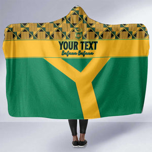 South Africa Soccer Custom Hooded Blanket Bafana Bafana