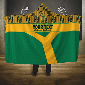 South Africa Soccer Custom Hooded Blanket Bafana Bafana