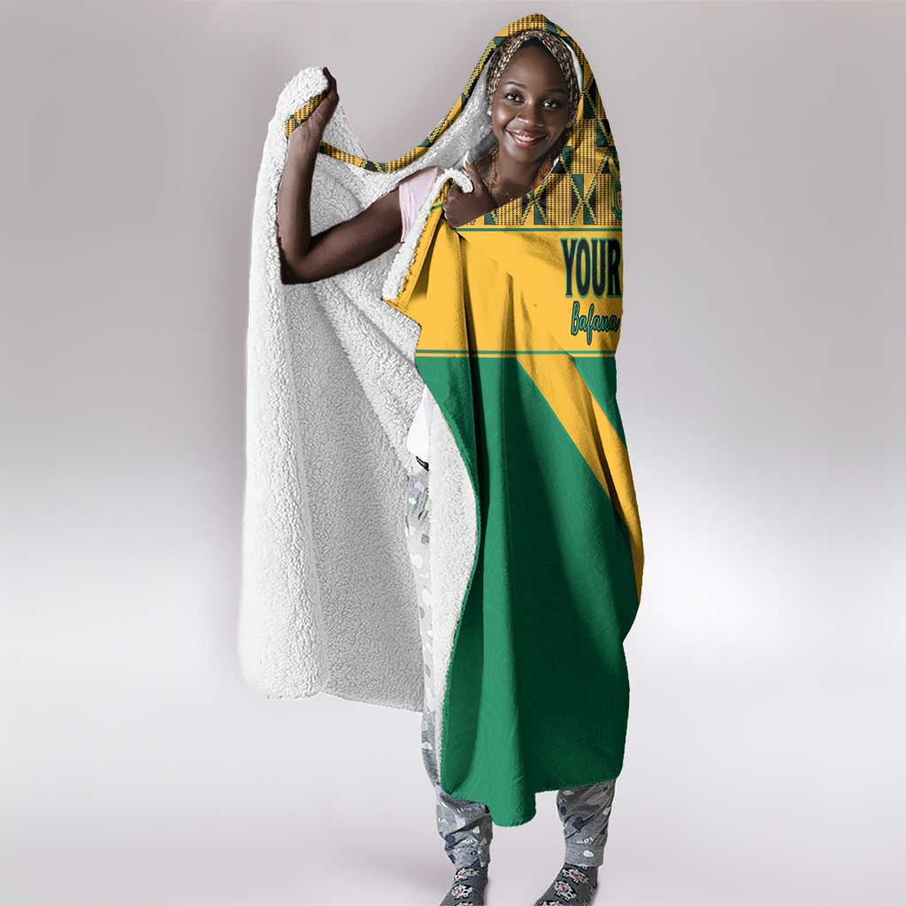 South Africa Soccer Custom Hooded Blanket Bafana Bafana