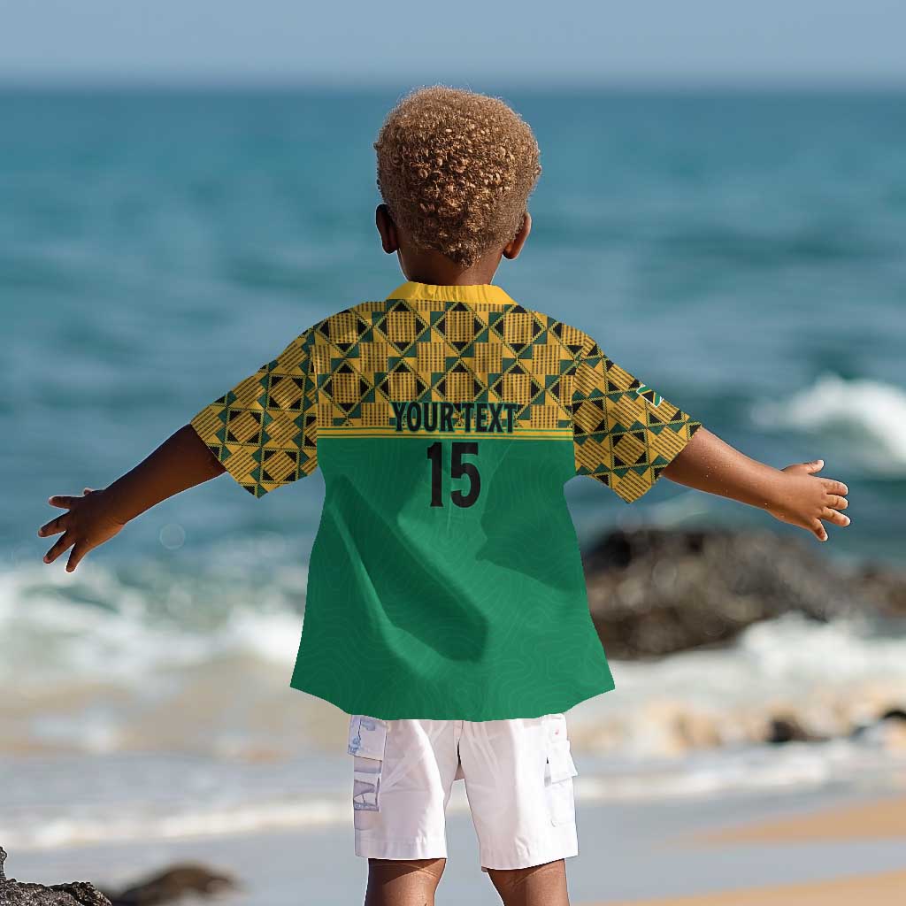 South Africa Soccer Custom Kid Hawaiian Shirt Bafana Bafana