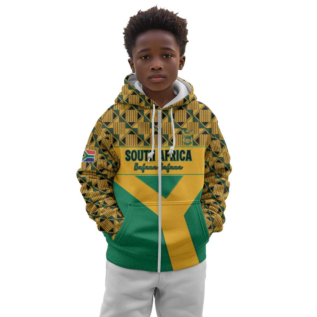 South Africa Soccer Custom Kid Hoodie Bafana Bafana
