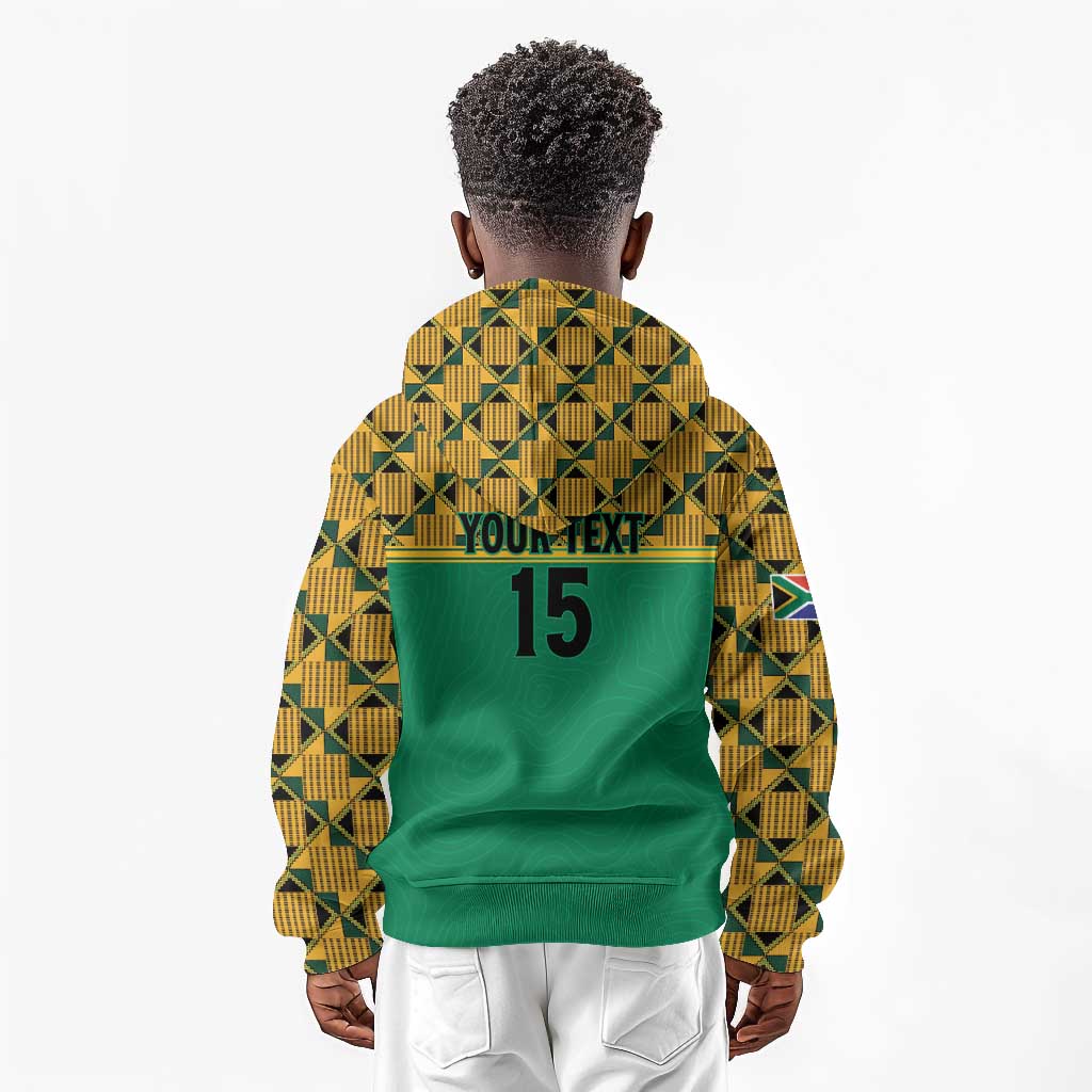 South Africa Soccer Custom Kid Hoodie Bafana Bafana