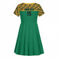 South Africa Soccer Custom Kid Short Sleeve Dress Bafana Bafana