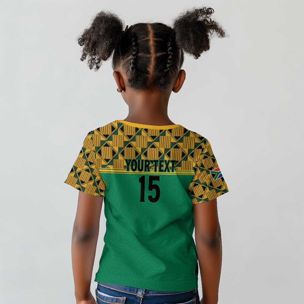 South Africa Soccer Custom Kid T shirt Bafana Bafana