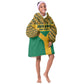 South Africa Soccer Custom Kid Wearable Blanket Hoodie Bafana Bafana