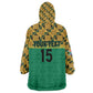 South Africa Soccer Custom Kid Wearable Blanket Hoodie Bafana Bafana