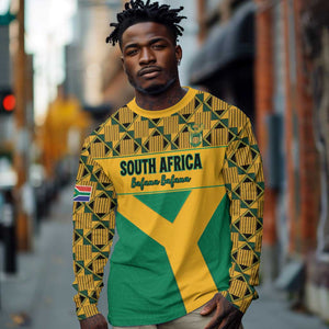 South Africa Soccer Custom Long Sleeve Shirt Bafana Bafana