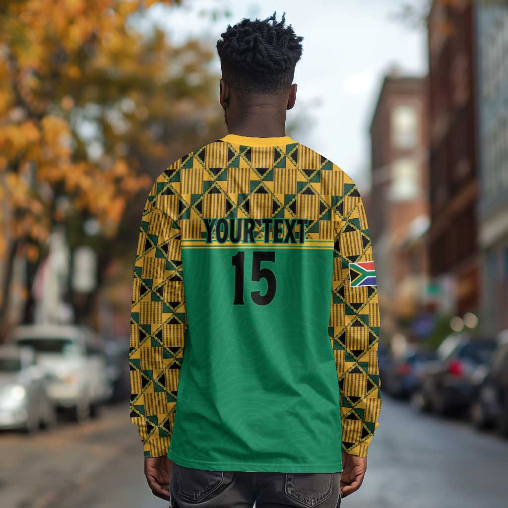 South Africa Soccer Custom Long Sleeve Shirt Bafana Bafana