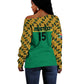 South Africa Soccer Custom Off Shoulder Sweater Bafana Bafana