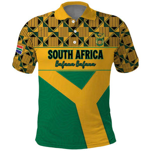 South Africa Soccer Custom Polo Shirt Bafana Bafana