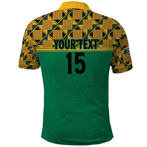 South Africa Soccer Custom Polo Shirt Bafana Bafana