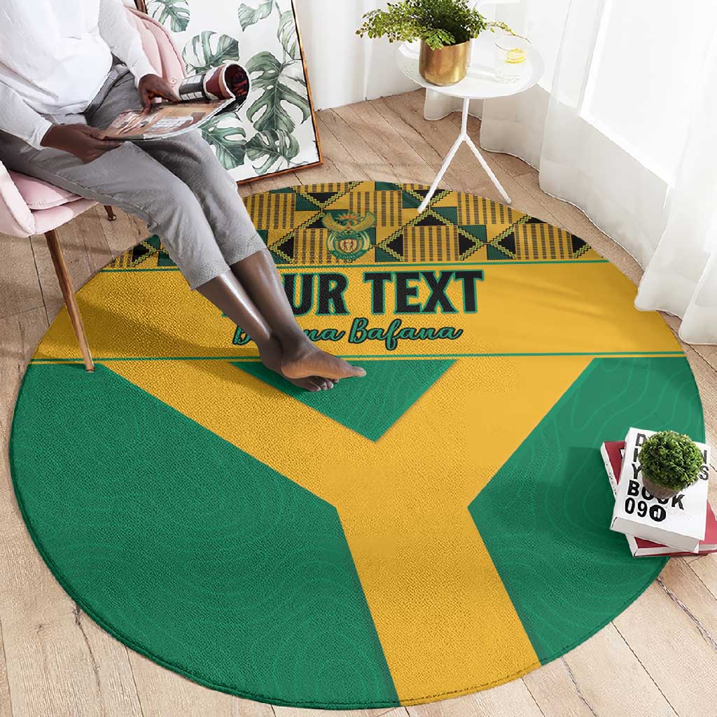 South Africa Soccer Custom Round Carpet Bafana Bafana