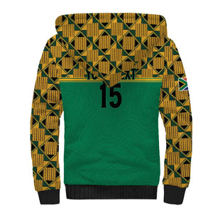 South Africa Soccer Custom Sherpa Hoodie Bafana Bafana
