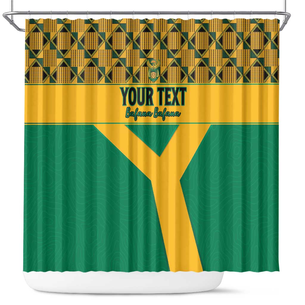 South Africa Soccer Custom Shower Curtain Bafana Bafana