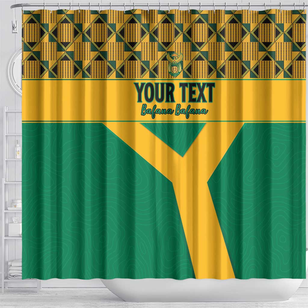 South Africa Soccer Custom Shower Curtain Bafana Bafana
