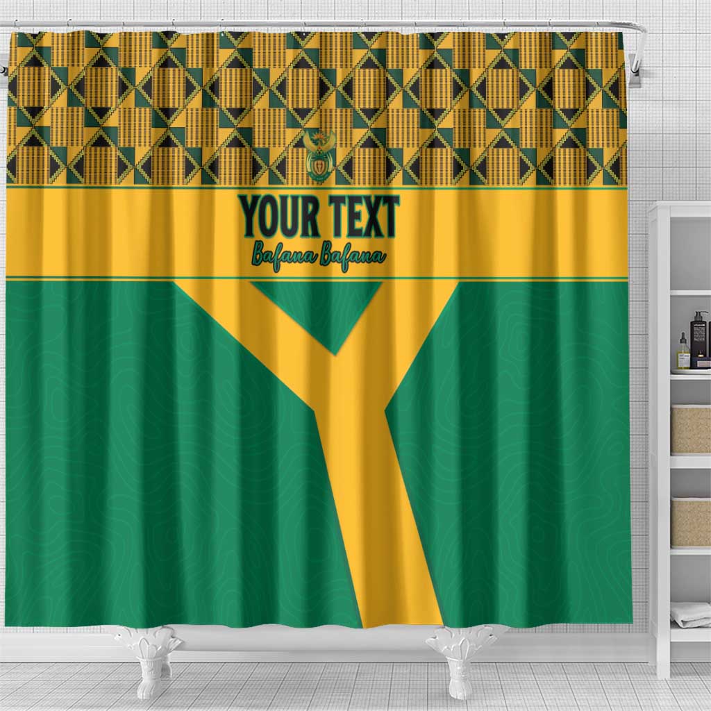 South Africa Soccer Custom Shower Curtain Bafana Bafana