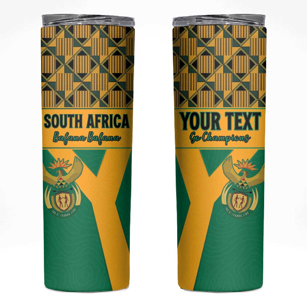 South Africa Soccer Custom Skinny Tumbler Bafana Bafana