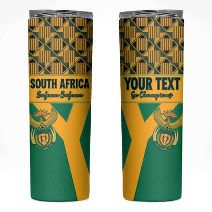 South Africa Soccer Custom Skinny Tumbler Bafana Bafana