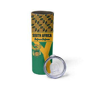 South Africa Soccer Custom Skinny Tumbler Bafana Bafana