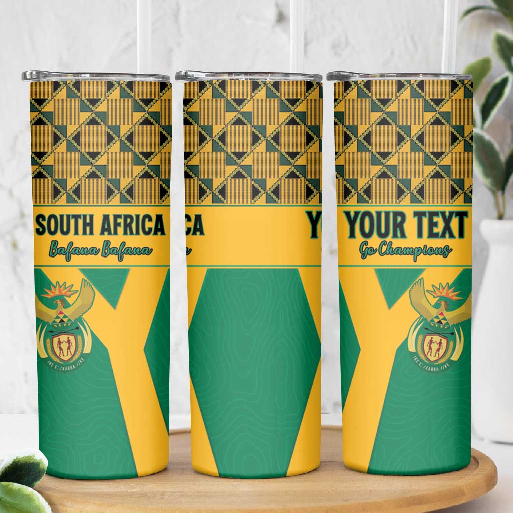 South Africa Soccer Custom Skinny Tumbler Bafana Bafana