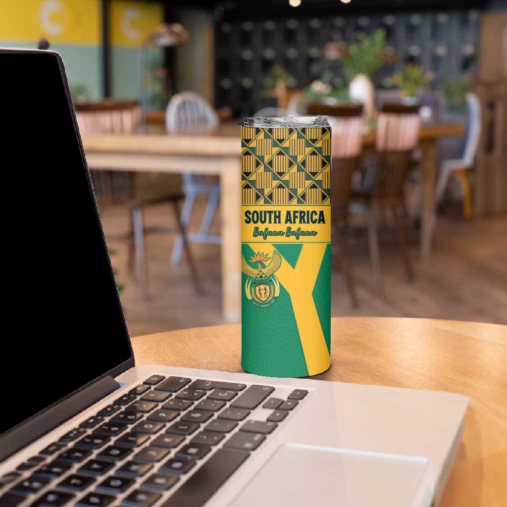 South Africa Soccer Custom Skinny Tumbler Bafana Bafana