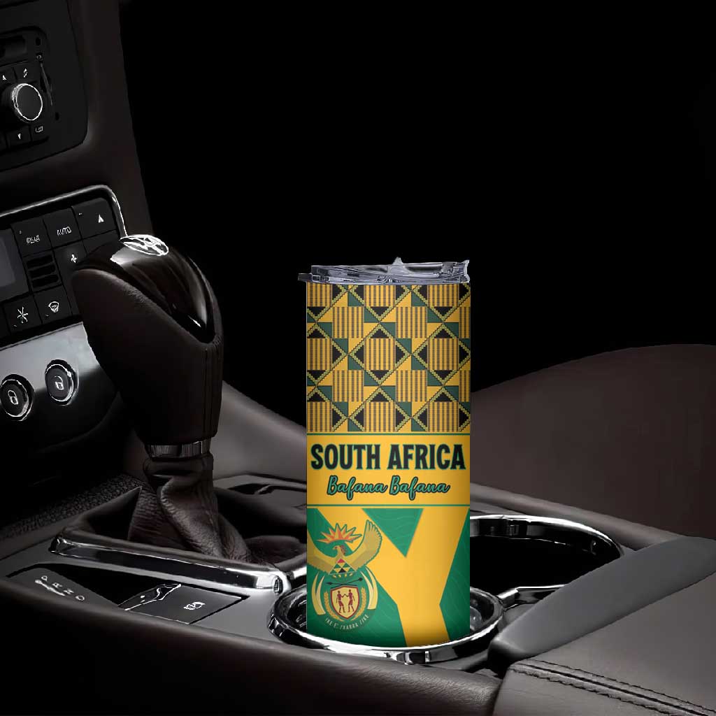 South Africa Soccer Custom Skinny Tumbler Bafana Bafana