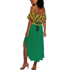 South Africa Soccer Custom Summer Maxi Dress Bafana Bafana